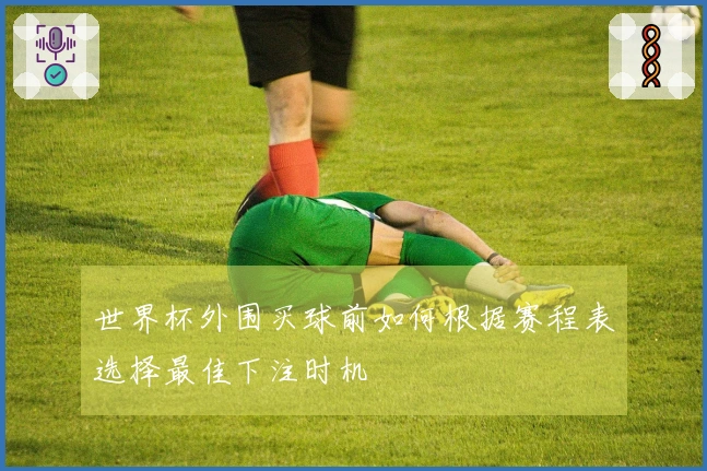 世界杯外围买球前如何根据赛程表选择最佳下注时机